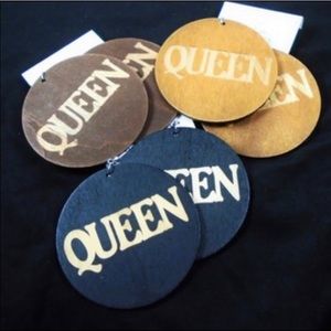 Beautiful Queen Wooden Earrings